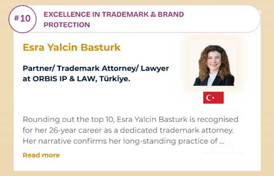 Esra Yalçın Baştürk - Women's IP World Ranking 2026